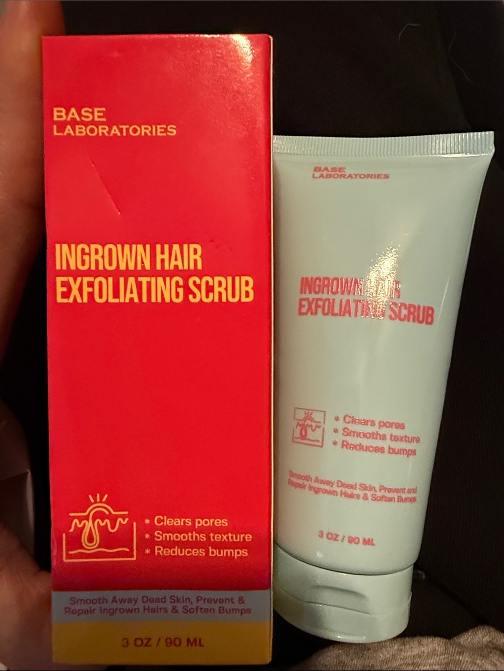 Ingrown Hair Exfoliating Scrub - Pink & White
